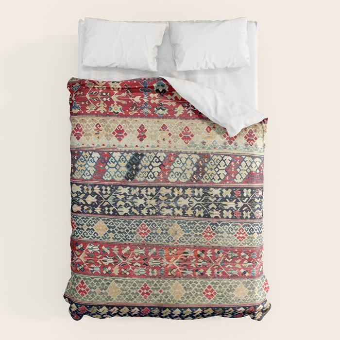 Ottoman Manisa West Anatolian Kilim Print Duvet Cover Gallery Image 6