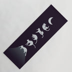 Cat Landscape 103: Falling Cat Moon Yoga Mat Gallery Image 1