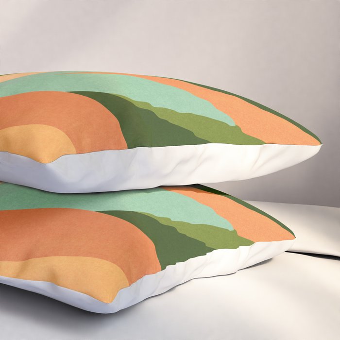 Colorful Agave Painted Cactus Illustration Pillow Sham Gallery Image 3