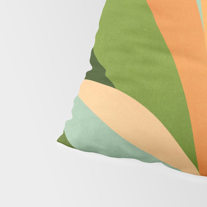 Colorful Agave Painted Cactus Illustration Pillow Sham Gallery Image 4
