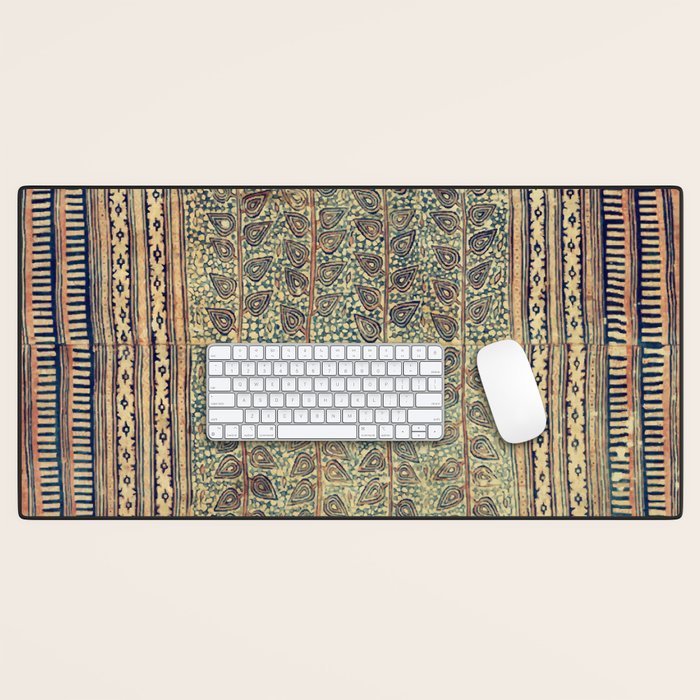 18th Century Indian Tree Textile Digital Art Painting  Desk Mat Gallery Image 1