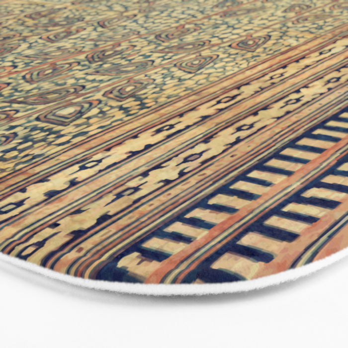 18th Century Indian Tree Textile Digital Art Painting  Bath Mat Gallery Image 3