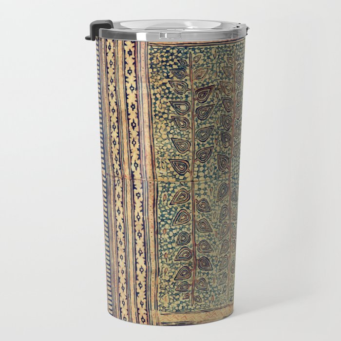 18th Century Indian Tree Textile Digital Art Painting  Travel Mug Gallery Image 3