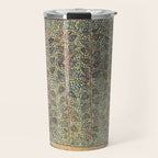 18th Century Indian Tree Textile Digital Art Painting  Travel Mug Gallery Image 1