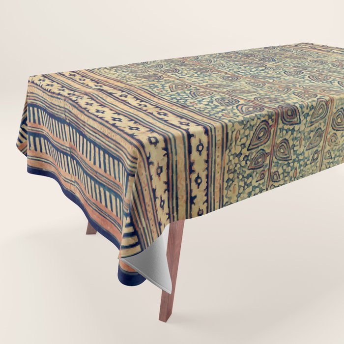 18th Century Indian Tree Textile Digital Art Painting  Tablecloth Gallery Image 1