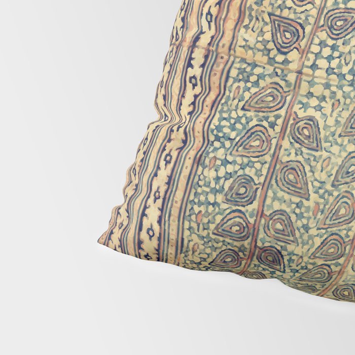 18th Century Indian Tree Textile Digital Art Painting  Pillow Sham Gallery Image 4