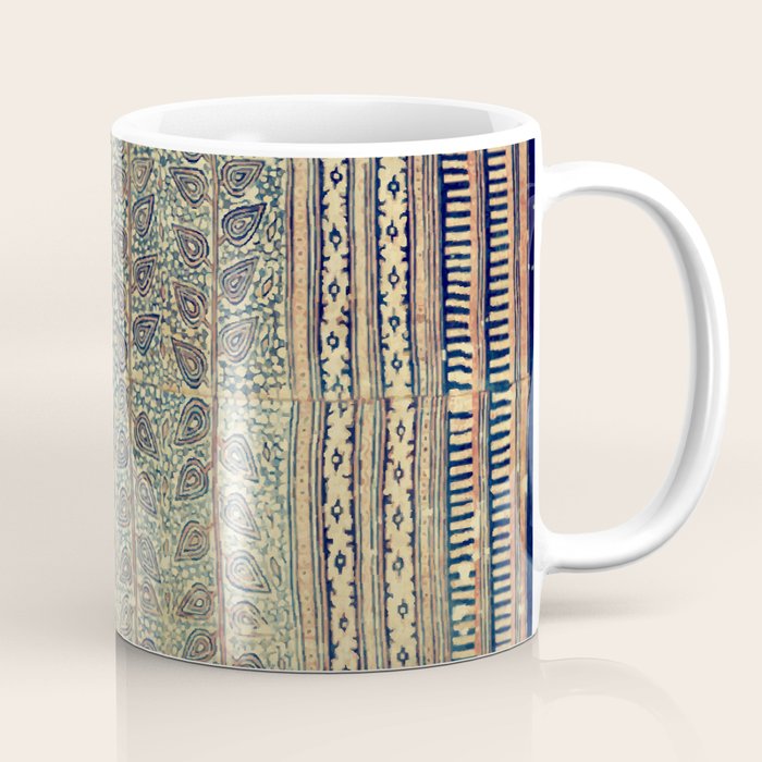 18th Century Indian Tree Textile Digital Art Painting  Coffee Mug Gallery Image 1