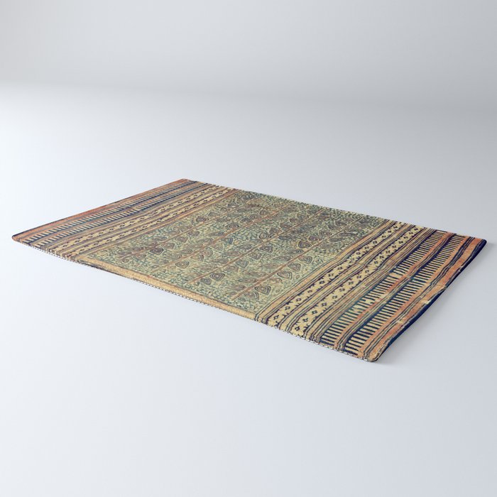18th Century Indian Tree Textile Digital Art Painting  Rug Gallery Image 3
