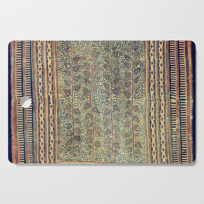 18th Century Indian Tree Textile Digital Art Painting  Cutting Board Gallery Image 1