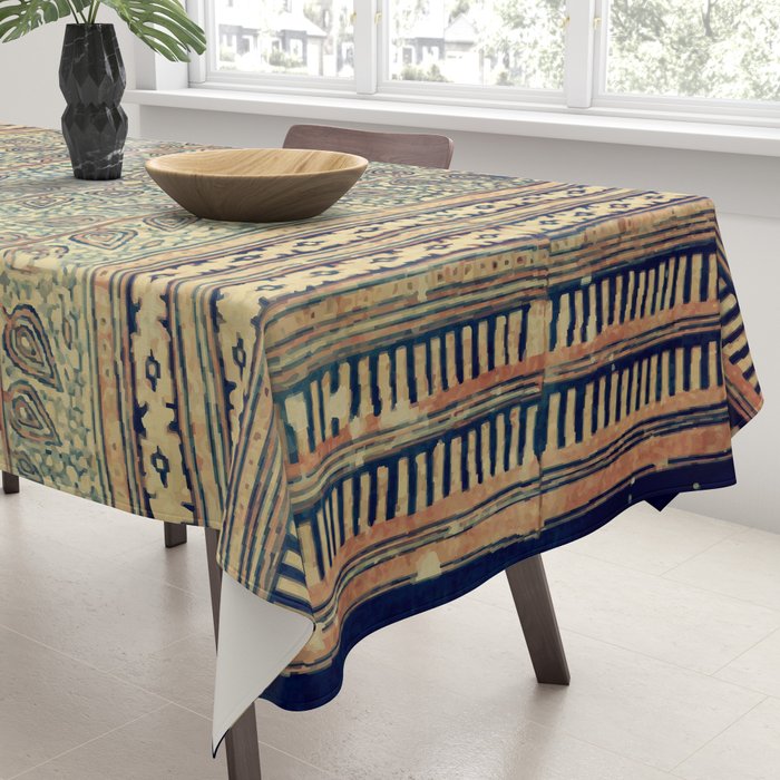 18th Century Indian Tree Textile Digital Art Painting  Tablecloth Gallery Image 3
