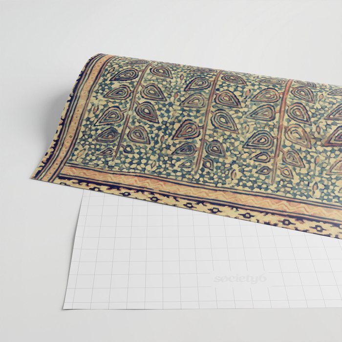 18th Century Indian Tree Textile Digital Art Painting  Wrapping Paper Gallery Image 2