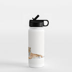 Tiger in a Bathtub, Tiger Taking a Bath, Tiger Bathing, Whimsy Animal Art Print By Synplus Water Bottle Gallery Image 1