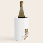 Tiger in a Bathtub, Tiger Taking a Bath, Tiger Bathing, Whimsy Animal Art Print By Synplus Wine Chiller Gallery Image 2