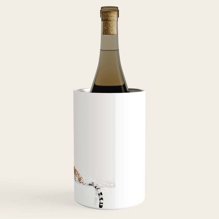 Tiger in a Bathtub, Tiger Taking a Bath, Tiger Bathing, Whimsy Animal Art Print By Synplus Wine Chiller Gallery Image 3