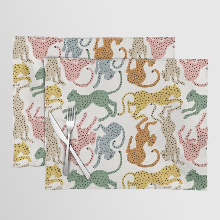 Rainbow Cheetah Placemat Gallery Image 1
