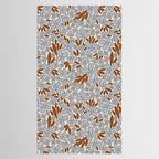 Four-leaf Flower Pattern / Grey & Brown Tablecloth Gallery Image 2