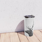 Bull Elk  Black and White Wildlife Photography Travel Mug Gallery Image 4