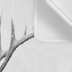 Bull Elk  Black and White Wildlife Photography Wall Tapestry Gallery Image 3