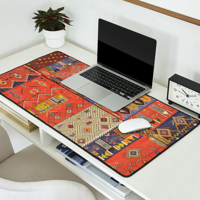 Pattern Bohemian Carpet Desk Mat Gallery Image 2