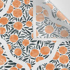 Tangerine Lattice Dreams Wall Tapestry Gallery Image 3