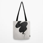 Black Brushstroke Tote Bag Gallery Image 2