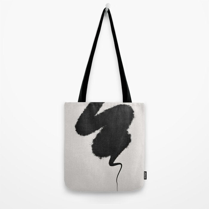 Black Brushstroke Tote Bag Gallery Image 2