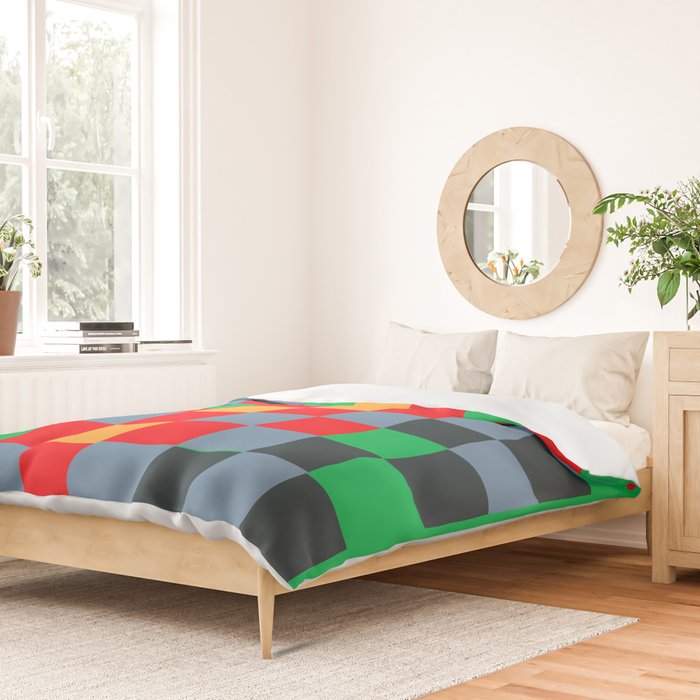 Colorful Checkerboard 2 Duvet Cover Gallery Image 2