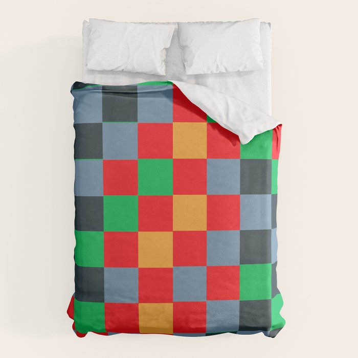Colorful Checkerboard 2 Duvet Cover Gallery Image 6