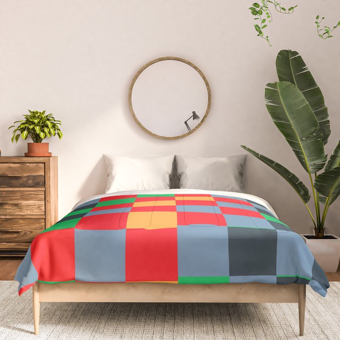Colorful Checkerboard 2 Comforter Gallery Image 3