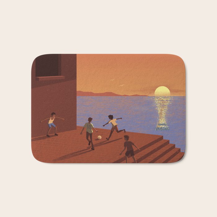 Dreaming Football Bath Mat Gallery Image 1