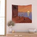 Dreaming Football Wall Tapestry Gallery Image 2