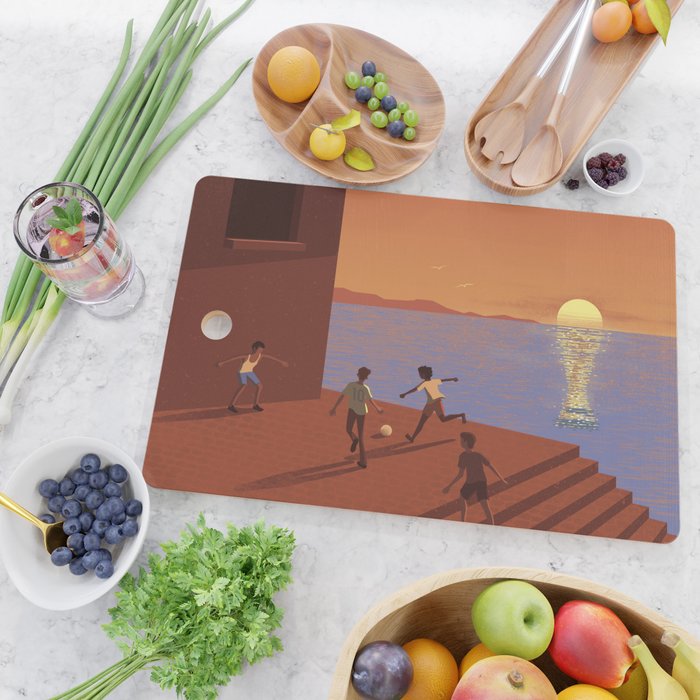 Dreaming Football Cutting Board Gallery Image 2