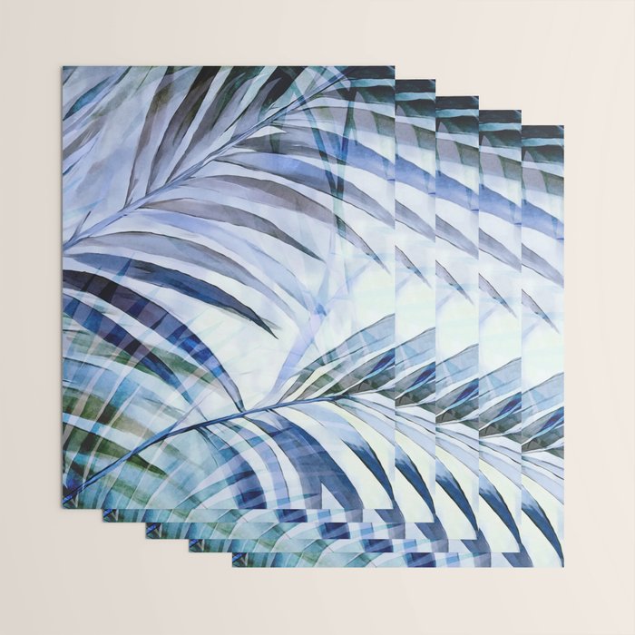 Tropical Wanderlust Palm Leaf Layers Wrapping Paper Gallery Image 3