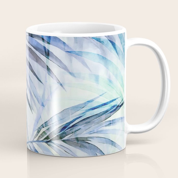 Tropical Wanderlust Palm Leaf Layers Coffee Mug Gallery Image 1