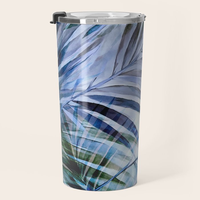 Tropical Wanderlust Palm Leaf Layers Travel Mug Gallery Image 3