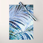 Tropical Wanderlust Palm Leaf Layers Wrapping Paper Gallery Image 1
