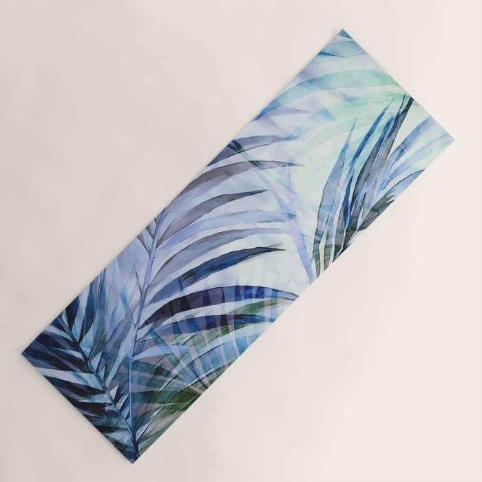 Tropical Wanderlust Palm Leaf Layers Yoga Mat Gallery Image 1