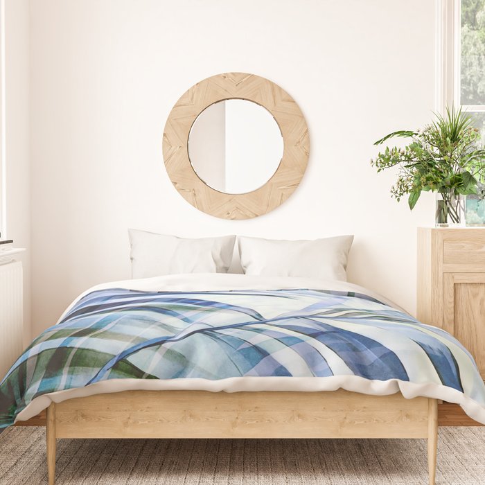 Tropical Wanderlust Palm Leaf Layers Duvet Cover Gallery Image 3