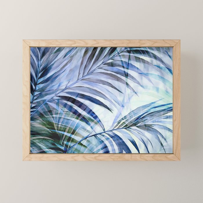 Tropical Wanderlust Palm Leaf Layers Mini Art Print Gallery Image 1