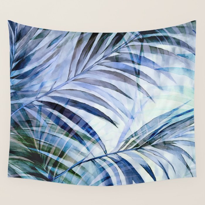 Tropical Wanderlust Palm Leaf Layers Wall Tapestry Gallery Image 4