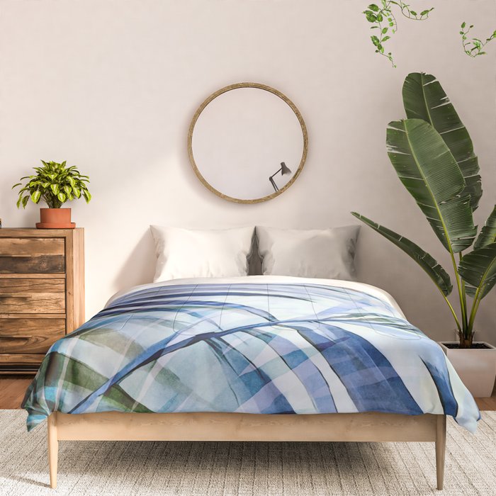 Tropical Wanderlust Palm Leaf Layers Comforter Gallery Image 3
