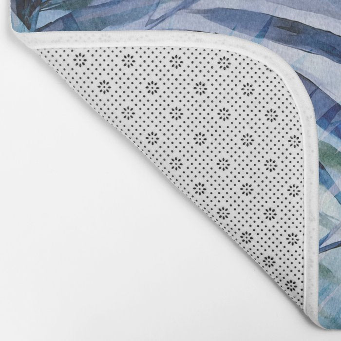 Tropical Wanderlust Palm Leaf Layers Bath Mat Gallery Image 2