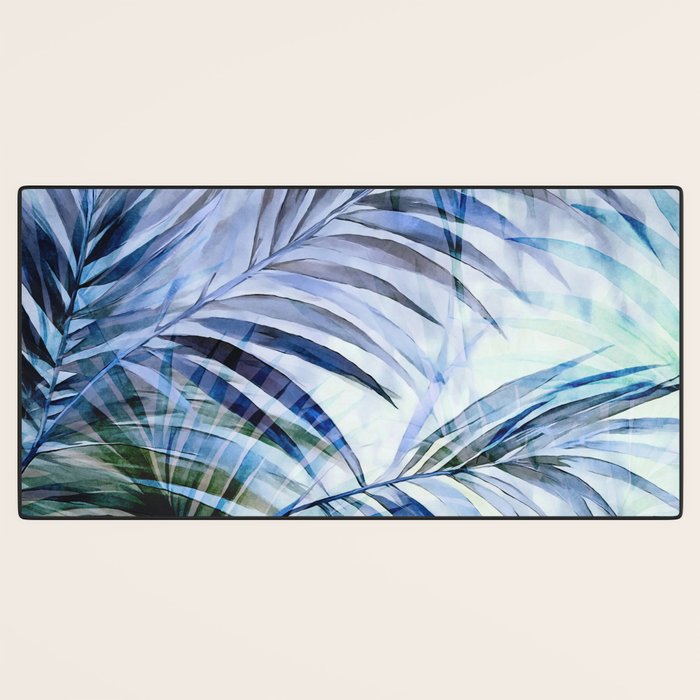 Tropical Wanderlust Palm Leaf Layers Desk Mat Gallery Image 3