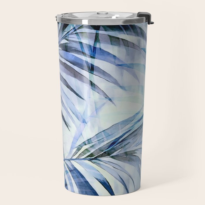 Tropical Wanderlust Palm Leaf Layers Travel Mug Gallery Image 2
