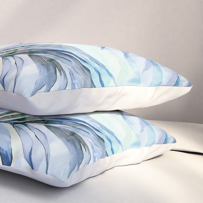 Tropical Wanderlust Palm Leaf Layers Pillow Sham Gallery Image 3