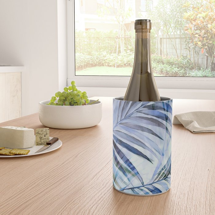 Tropical Wanderlust Palm Leaf Layers Wine Chiller Gallery Image 4