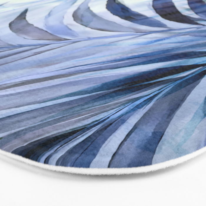 Tropical Wanderlust Palm Leaf Layers Bath Mat Gallery Image 3