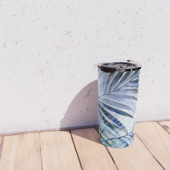 Tropical Wanderlust Palm Leaf Layers Travel Mug Gallery Image 4