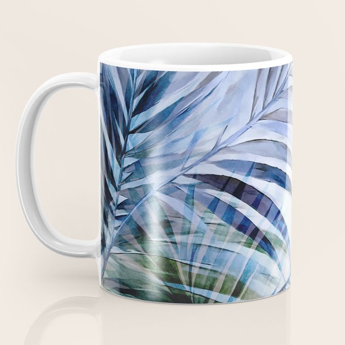 Tropical Wanderlust Palm Leaf Layers Coffee Mug Gallery Image 3