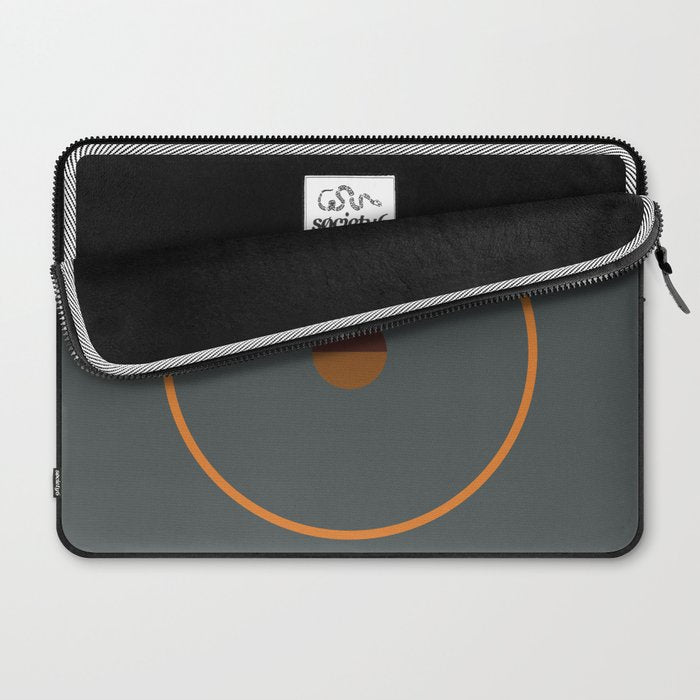 catch II anthracite and ocher Laptop Sleeve Gallery Image 2